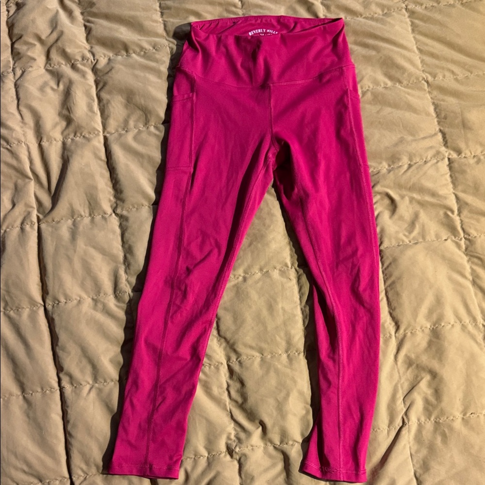 Beverly Hills Polo Club Fuchsia Kids Leggings